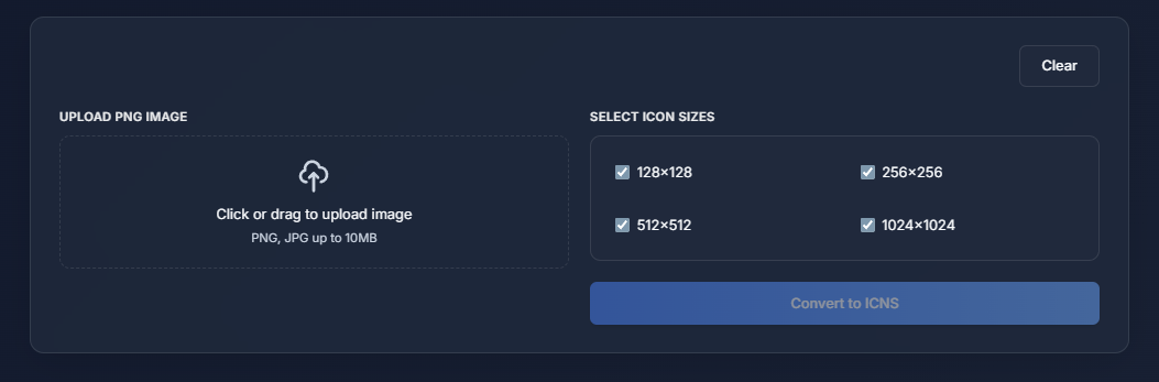 Tool UI PNG to ICNS