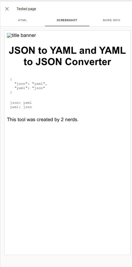 Google Search Console live view showing old cached homepage